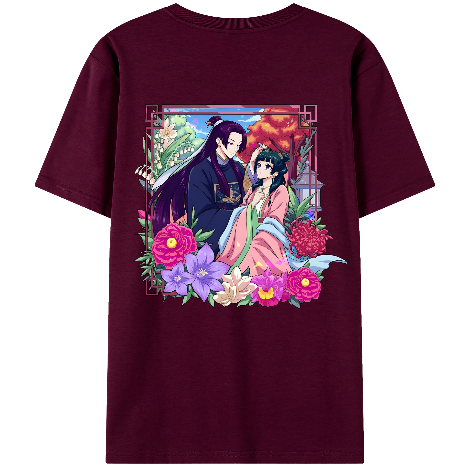 （画像用） 薬屋のひとりごと The Apothecary Diaries レディース半袖Tシャツ(バックプリント)